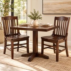 Walnut Side Chair (Set of 2) - NO TABLE