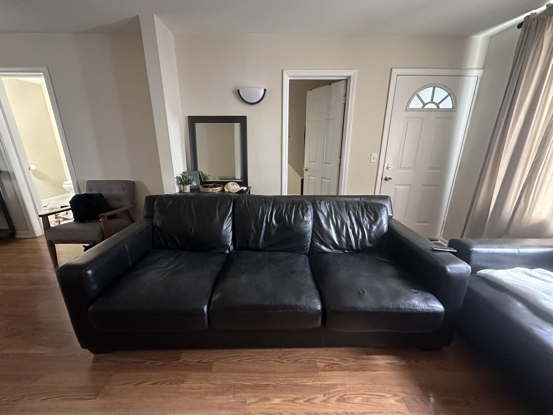 Black Leather Couches