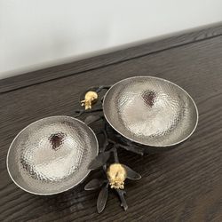 pomegranate double bowl