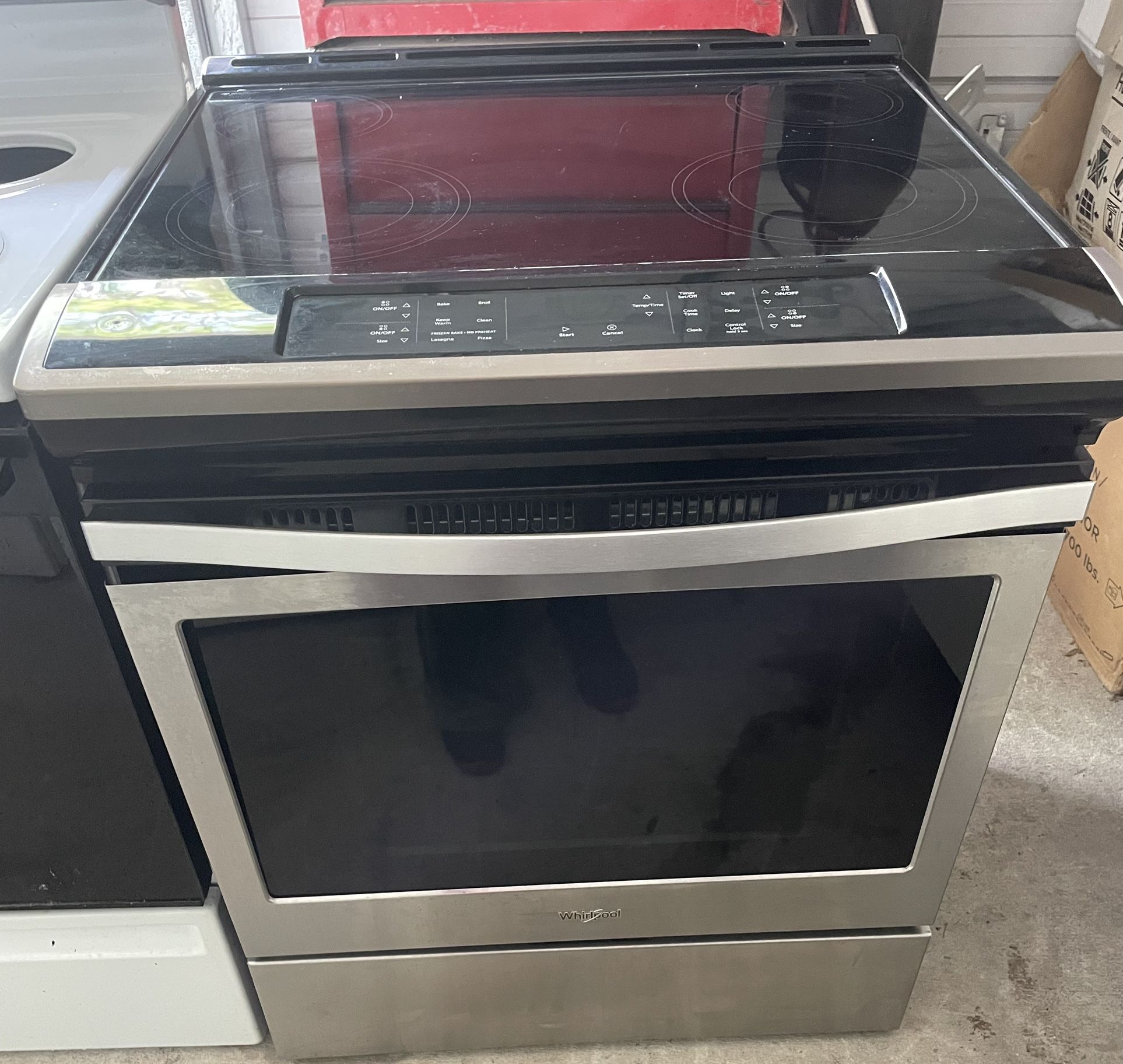 Whirlpool Stainless Slide In Range