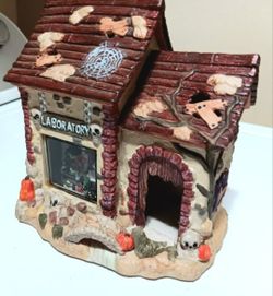 Halloween WITCHES LABORATORY  7"X 7" Inches Beautiful Detail Nice!
