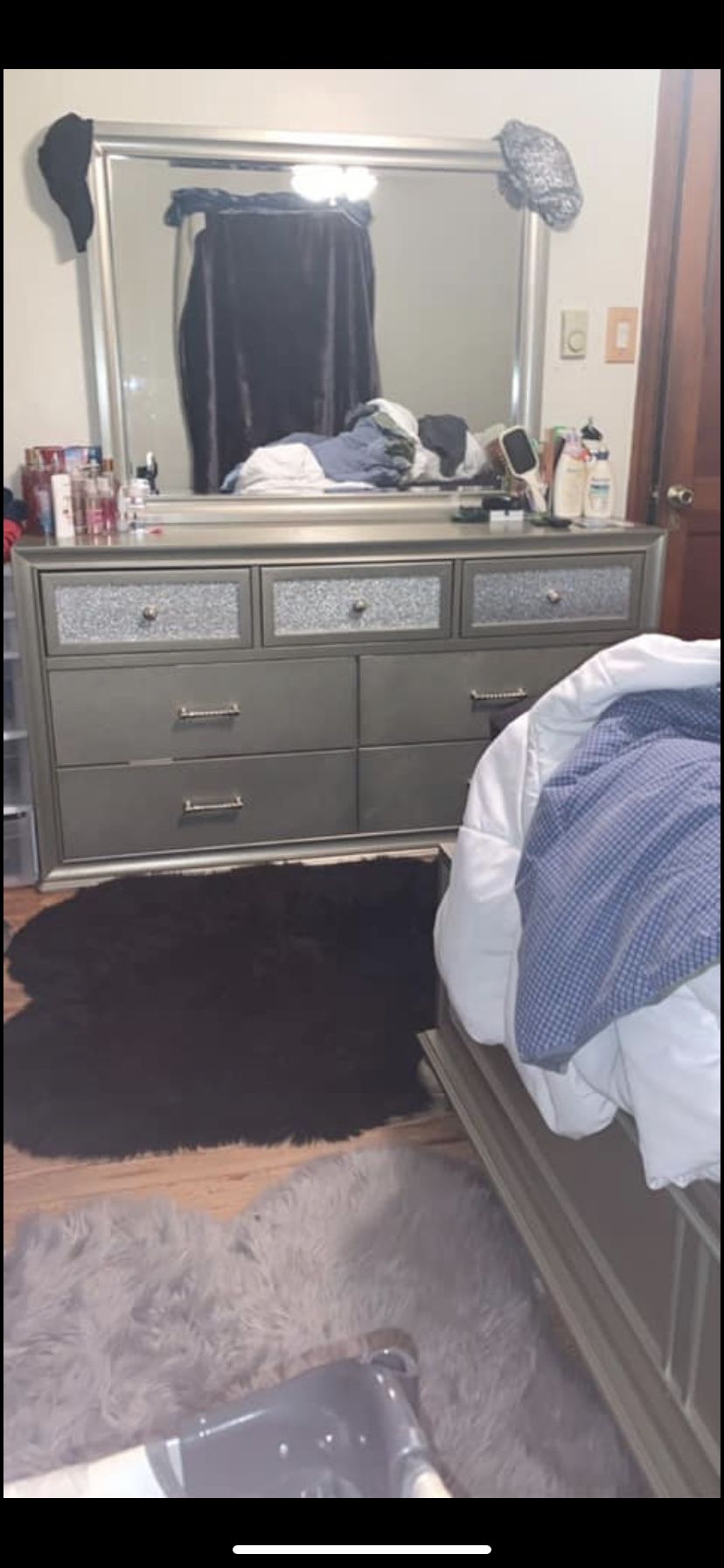 Dresser and mirror