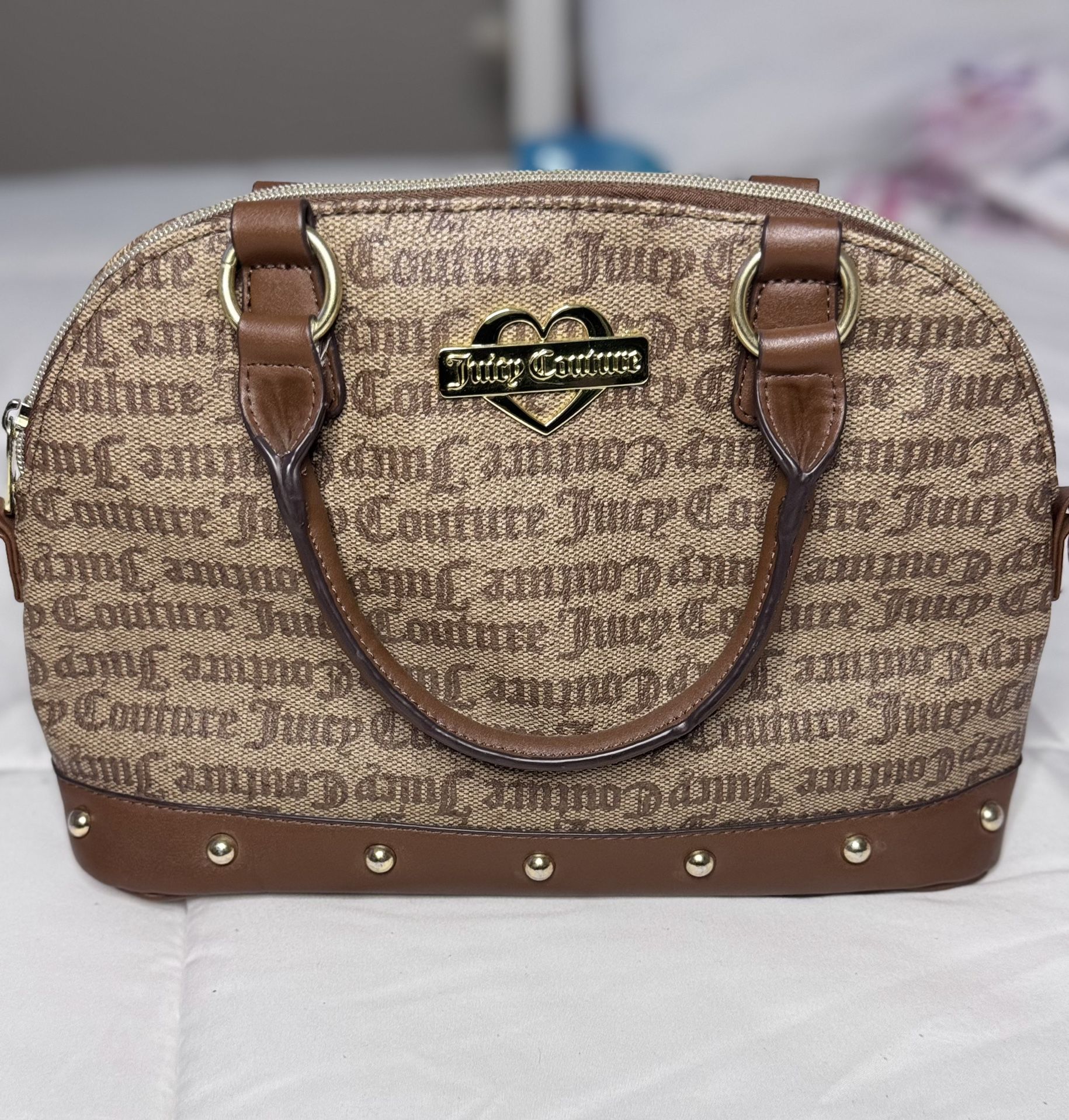 Juicy Couture Brown Logo Satchel
