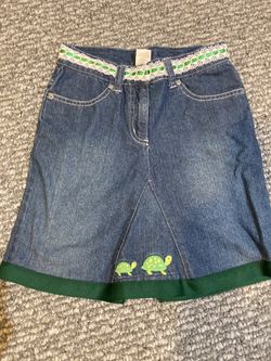 Girl’s Gymboree Embellished Jean Skirt