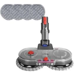 Electric Floor Mop Head with 4 Pack Mop Pads