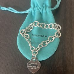 Tiffany & Co. Heart Tag Charm Bracelet 