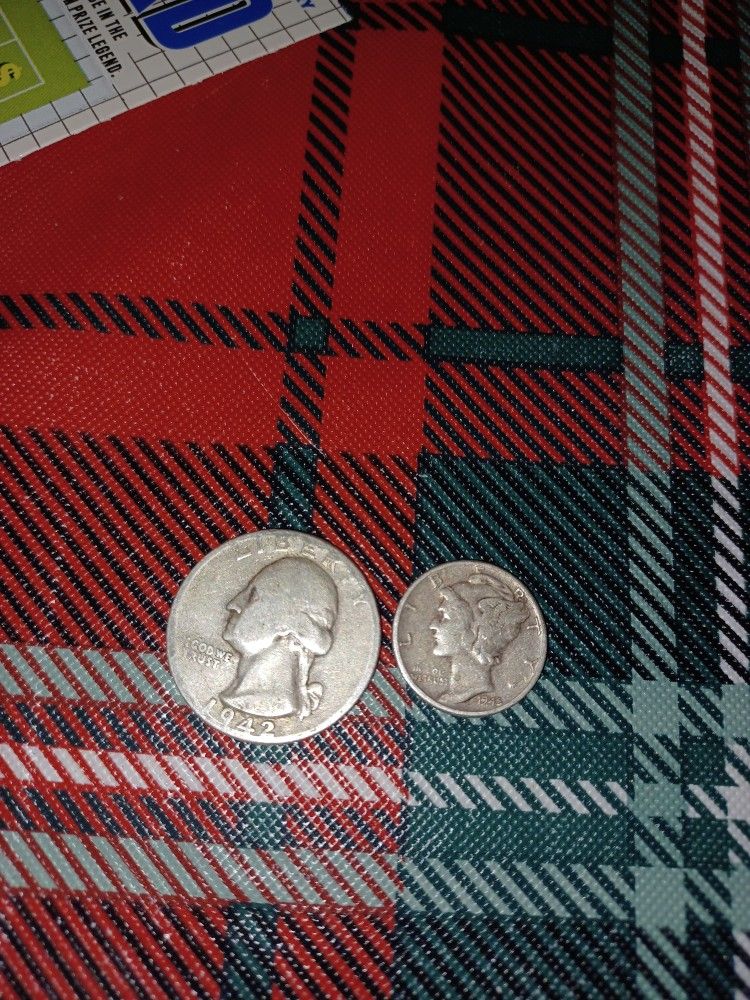 1942 Silver Coin πͺ 1945 Silver Dim