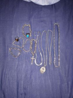 Stainless steel chains bracelets and rings