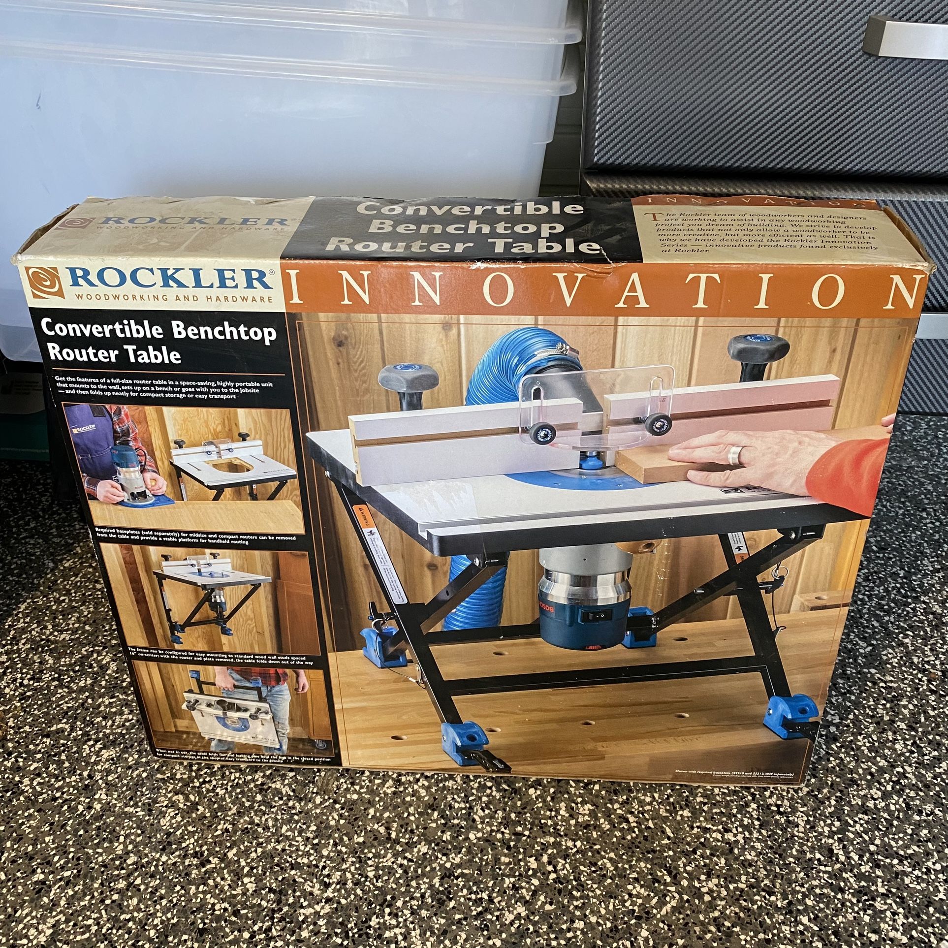 New Rockler Convertible Benchtop Router Table