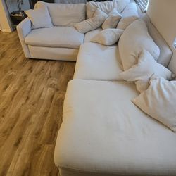 White modular couch (must go)