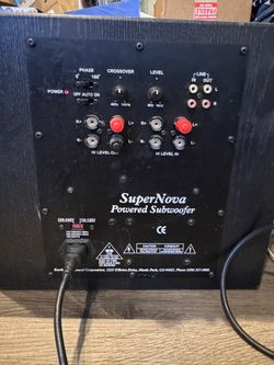 Earthquake Supernova Subwoofer