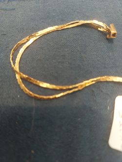 14K Gold Double Strand Bracelet