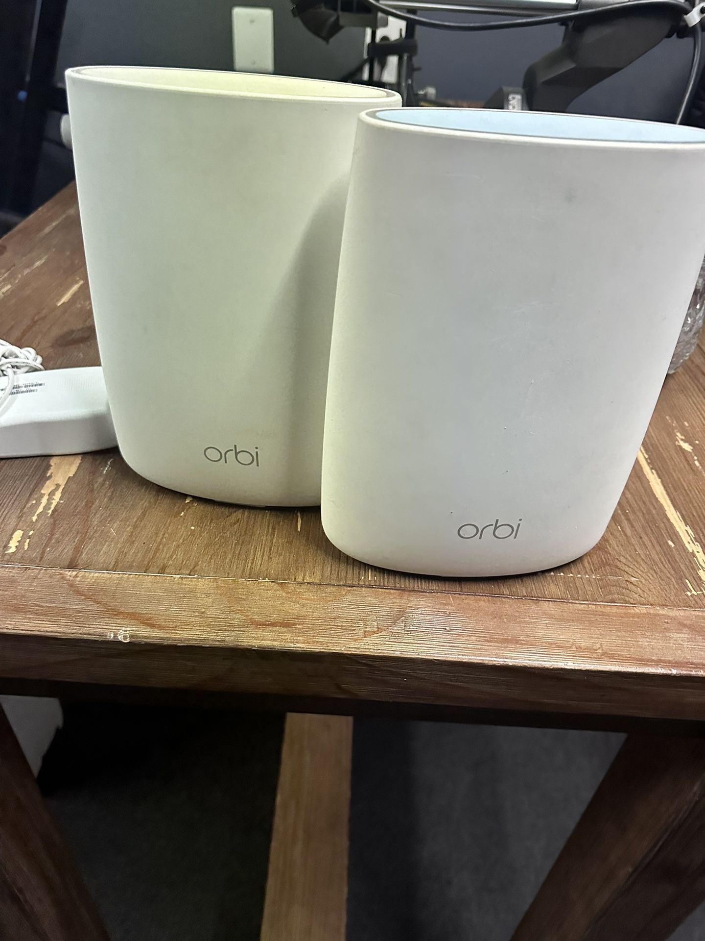 Netgear Modem + Orbi Tri-Band Wifi Router + Satellite RBR50 Mesh System