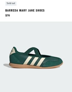 NEW Barreda Mary Jane Shoes by Adidas - GREEN