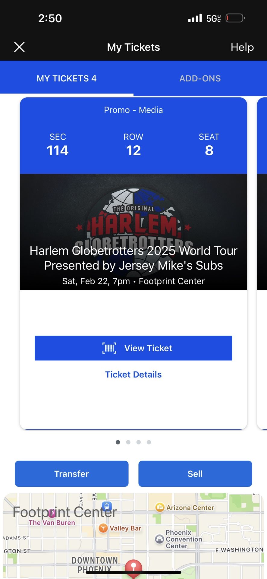 Harlem Globetrotters Saturday Game 
