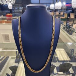 Chain Cubanlink 10k Solid 26 Inch 9,5 Mm 