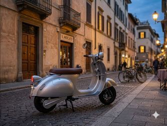 Electric Vespa Style Scooter 3000W 72V with charger