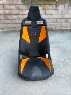 UTV / Side-by-Side Bucket Seat – Black & Orange – Good Condition