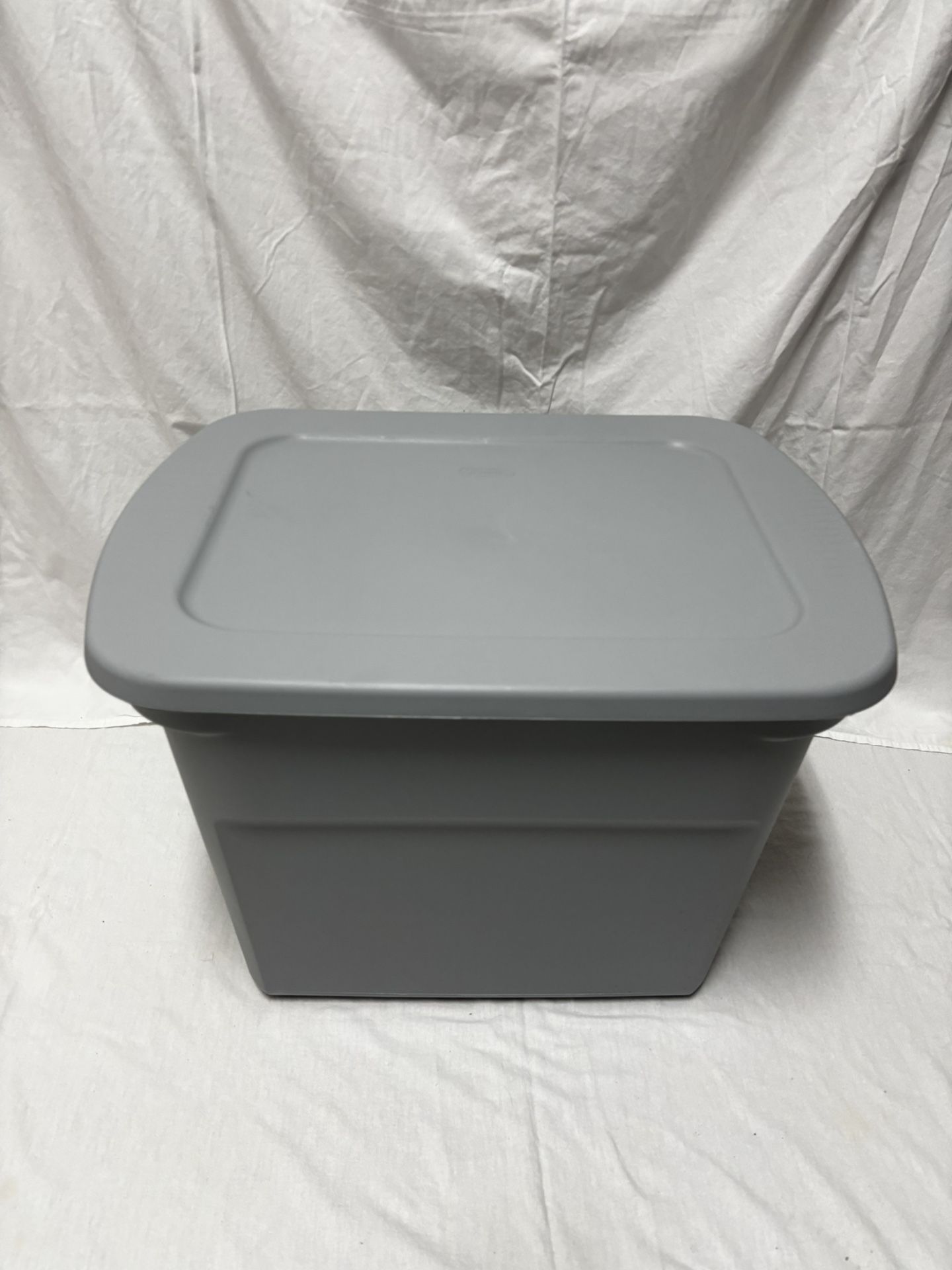 Sterilite 18 Gallon 68 L Tote Box Plastic, Gray