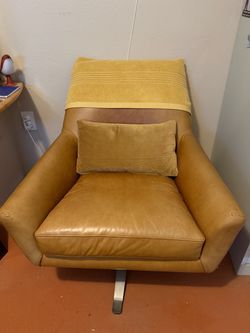 West Elm Leather Armchair