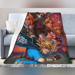 Anime The Anime Legend of Zelda Soft Comfy Warm Throw blanket  50x60