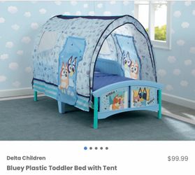 New Bluey toddler bedframe with canopy (Mattress sold separately)