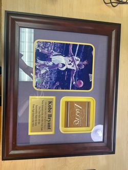 Kobe Bryant LA Lakers Framed Photo Plaque