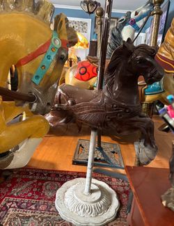 Vintage Metal Carousel Horse