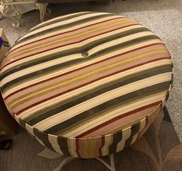 Large Striped Foot Rest