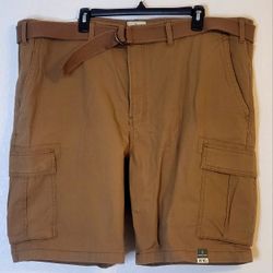 Mutual Weave Belted Mens Cargo Shorts With A Relaxed Fit Sz 50 Tall