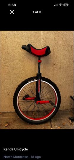Kenda Unicycle Black and Red