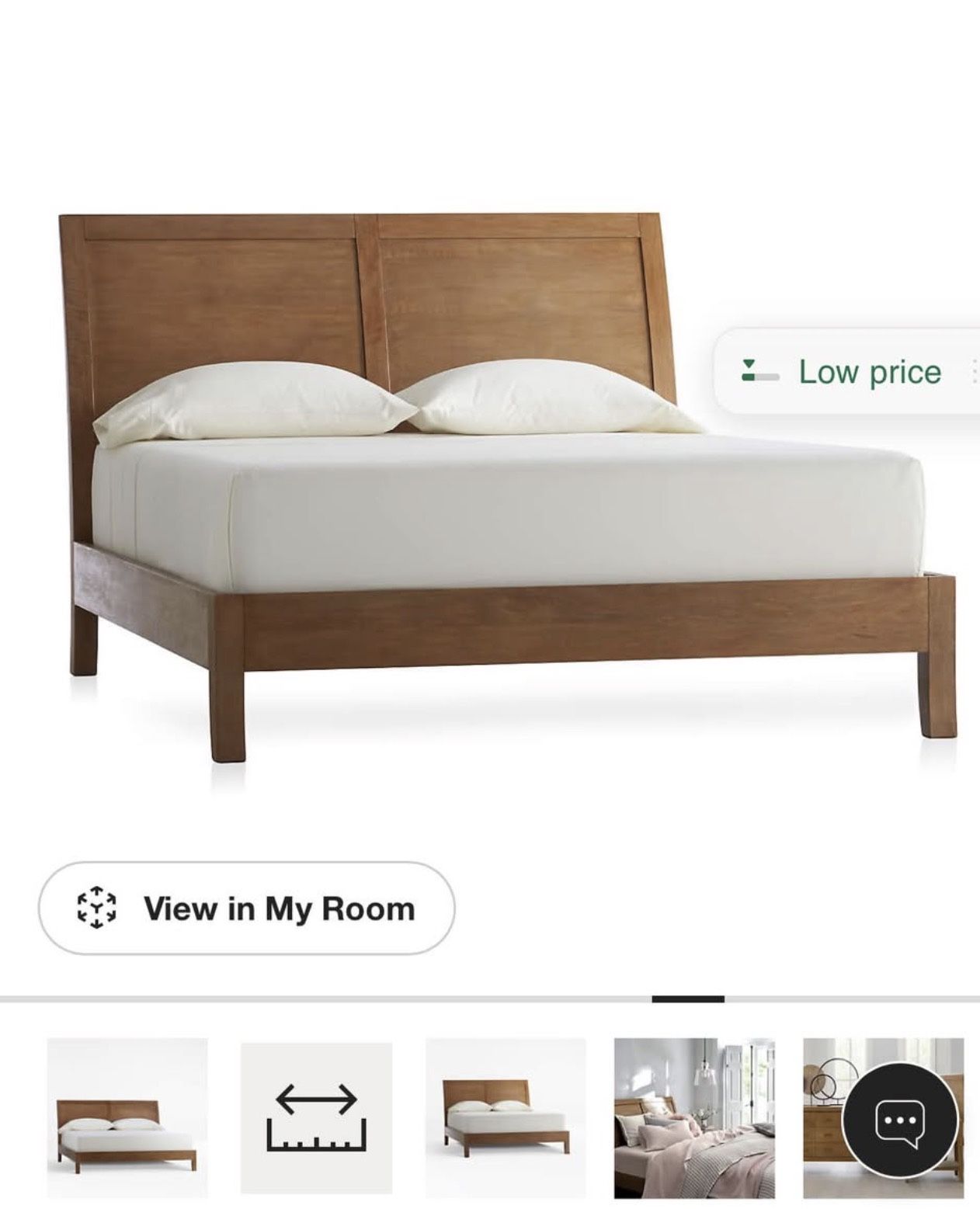 King Wood Bed Frame – Solid & Sturdy | Must Sell Now! | Cash Only | Best Offer Takes It | used