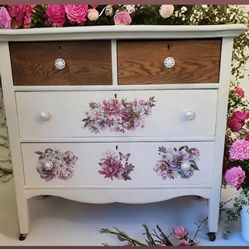 Beautiful Floral Dresser