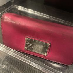 Marc by Marc Jacobs pink leather wallet