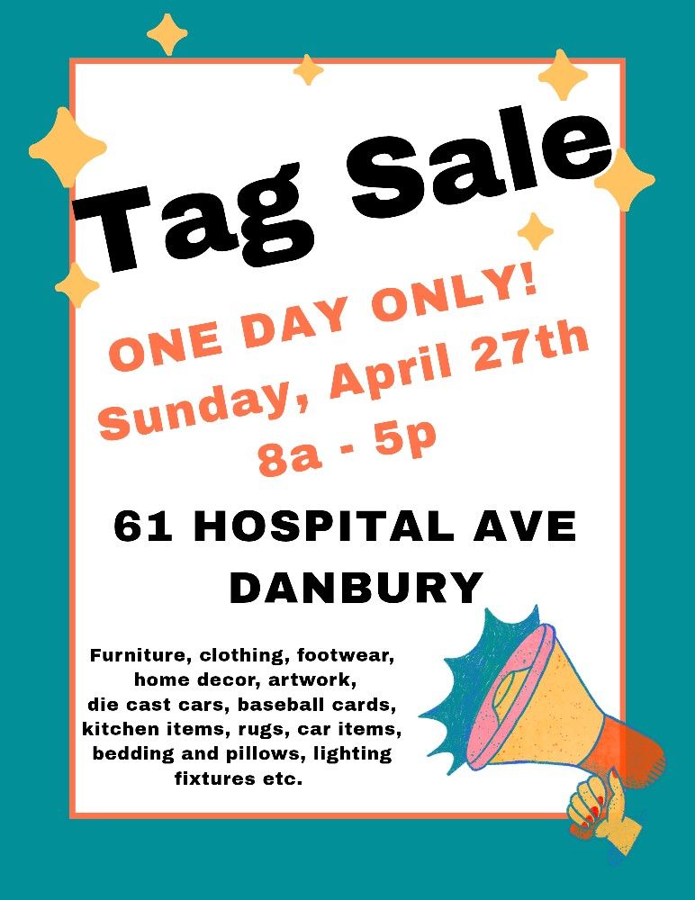 SUNDAY, APRIL 27TH TAG SALE