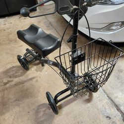 Built Knee Scooter With Basket
