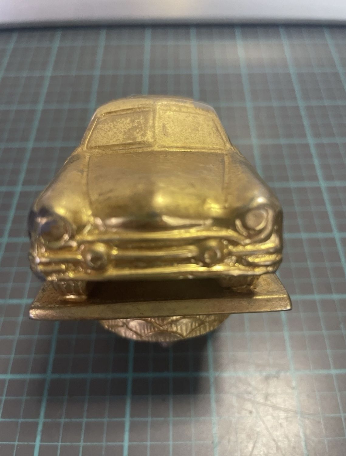 '55 Metal Dodge Trophy Figure Head Topper Auto Racing Award CHGO NEWORK LA #137