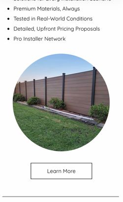 Fence composite and aluminum