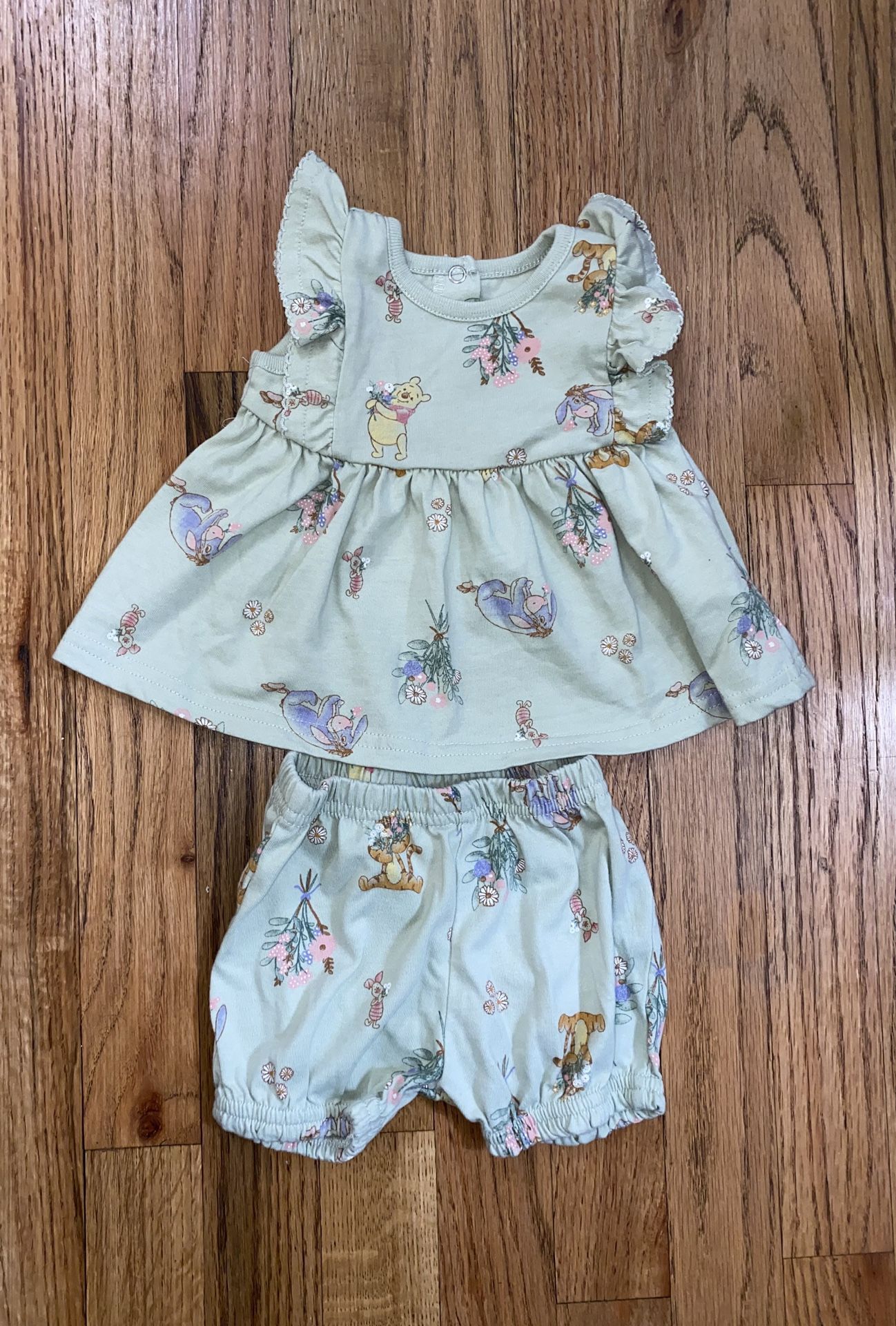 Disney Baby Winnie The Pooh Outfit Size 0-3 Months