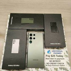 SAMSUNG GALAXY S23 ULTRA 256GB UNLOCKED.  FREE SMARTWACH/ HEADPHONES. PAY $1 TODAY  REST IN  PAYMENTS.  NO  CREDIT NEEDED FINANCING   