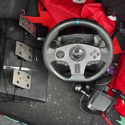 gaming wheel+shifter and pedals