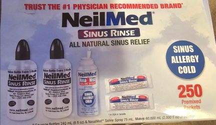 NeilMed Sinus Rinse all natural opened