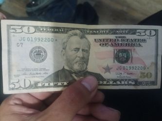 50 dollar bill star note