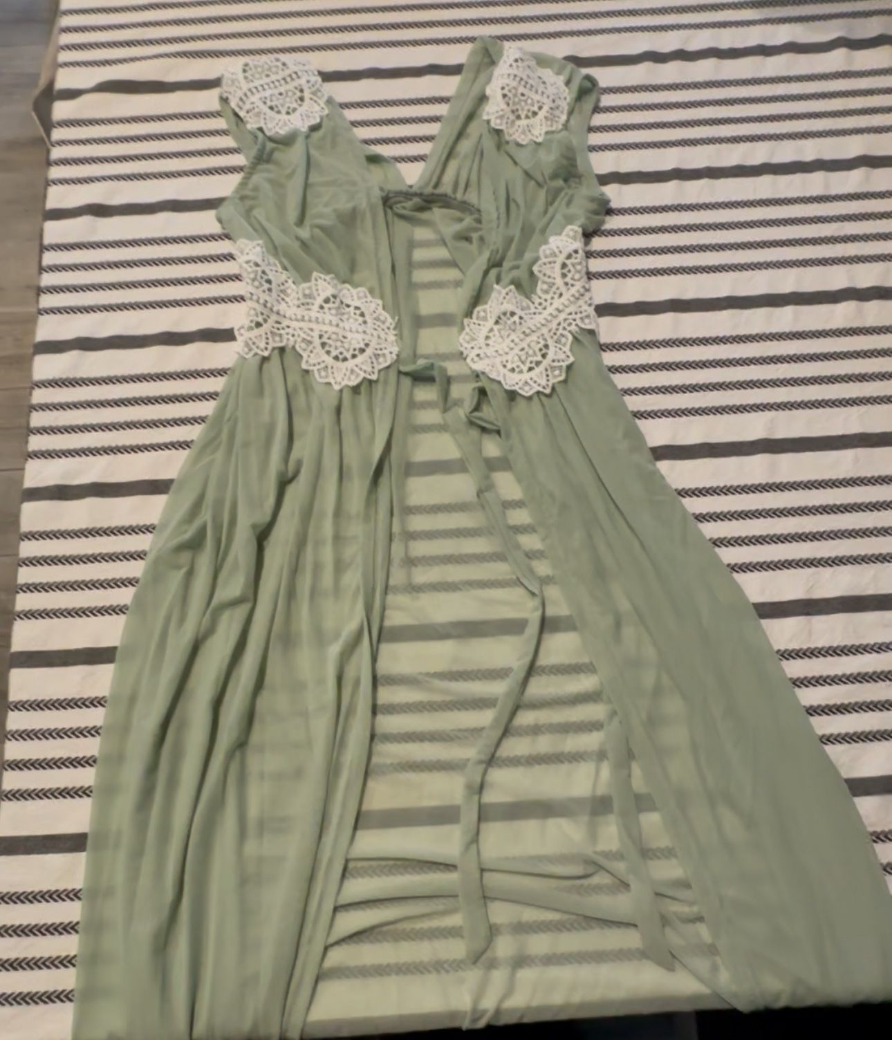 Sheer green robe (shein)