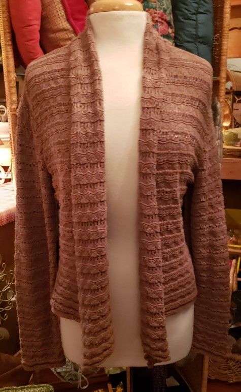 Nice Brown Cardigan With Great Fit. Size Large