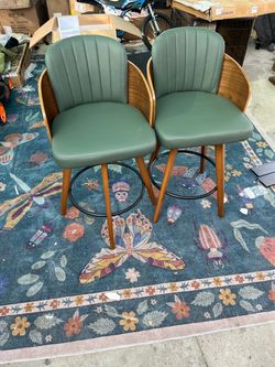 Mid-Century Bar Stools Set of 2