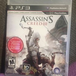 Assassins Creed 3 Ps3