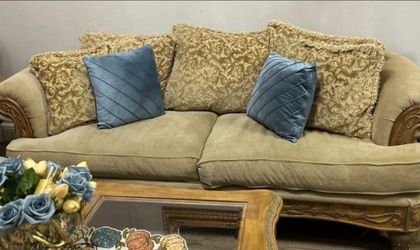 Livingroom Set Bargain Solid Wood Heavy