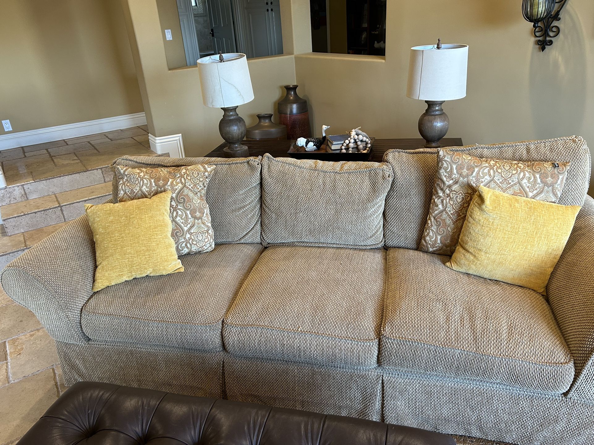 Couch and Oversized Chair-FREE