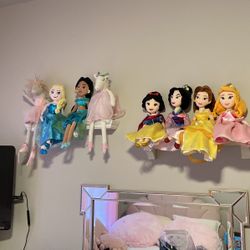 Disney Princess Dolls And Shelves 